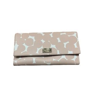 KATE SPADE Mollie Putnam Splodge Cyra Dot Large Flap Wallet